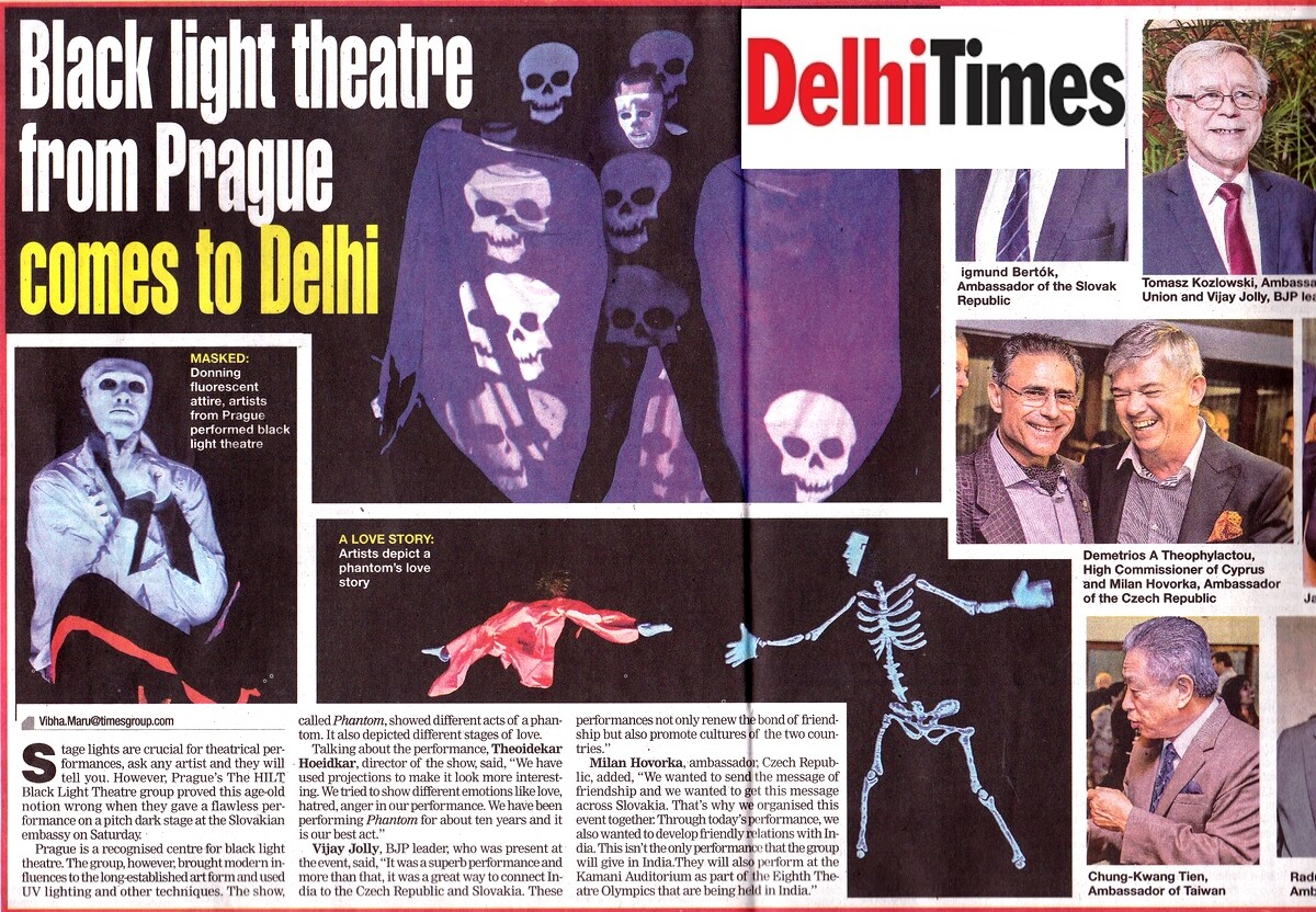 Black light theatre Prague HILT in India